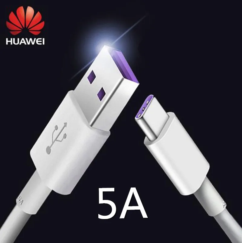 Кабель для быстрой зарядки Huawei uperCharge 5A USB Type C P20/pro Mate10/Pro P10 Plus Honor V10 10 note 10|Кабели