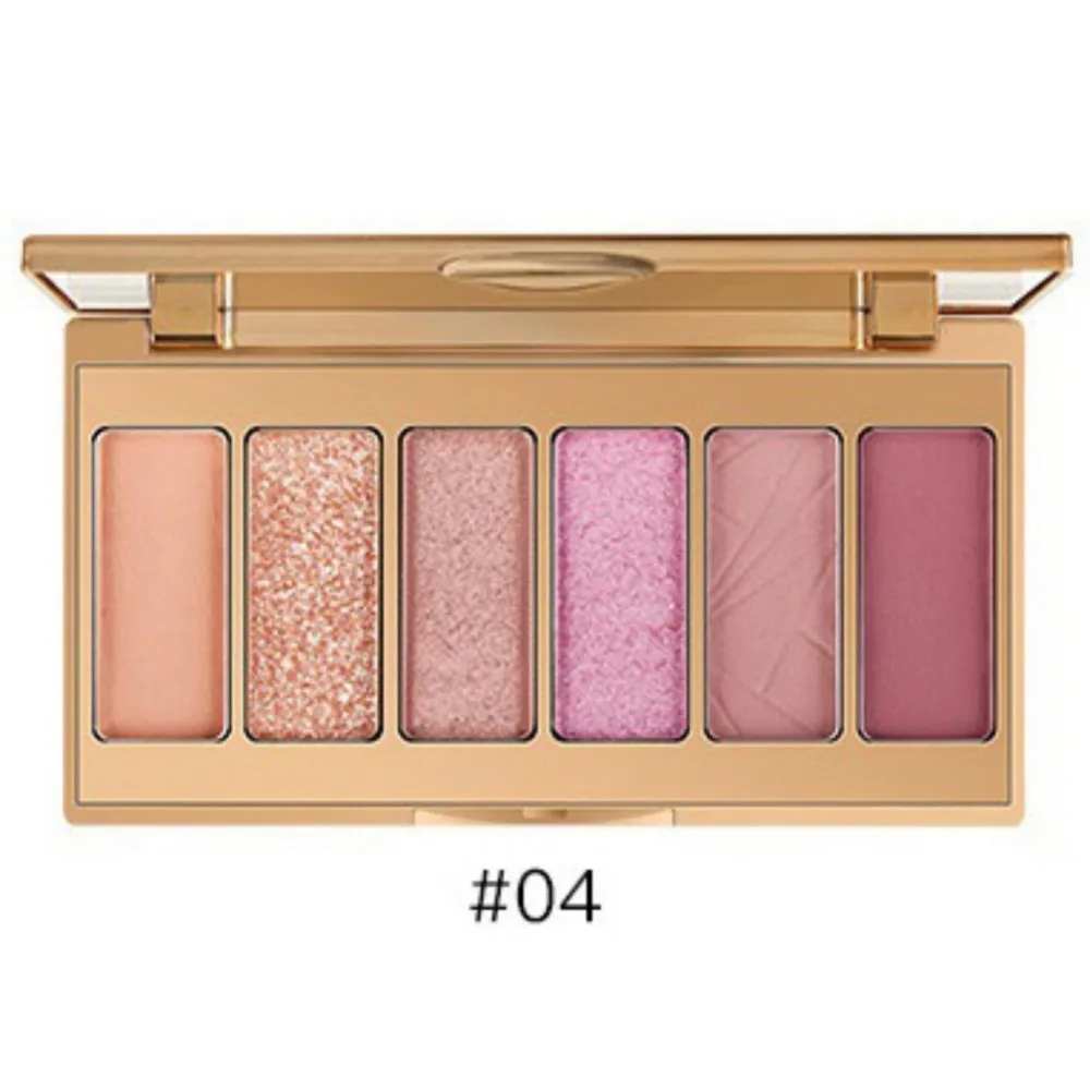 6 цветов, матовые тени для век, красивые перламутровые, очаровательные ...