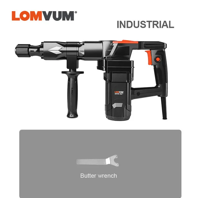LOMVUM 220 В отбойный молоток Indurstial с BMC аксессуары Ударная дрель электрическая дрель - Цвет: industrial