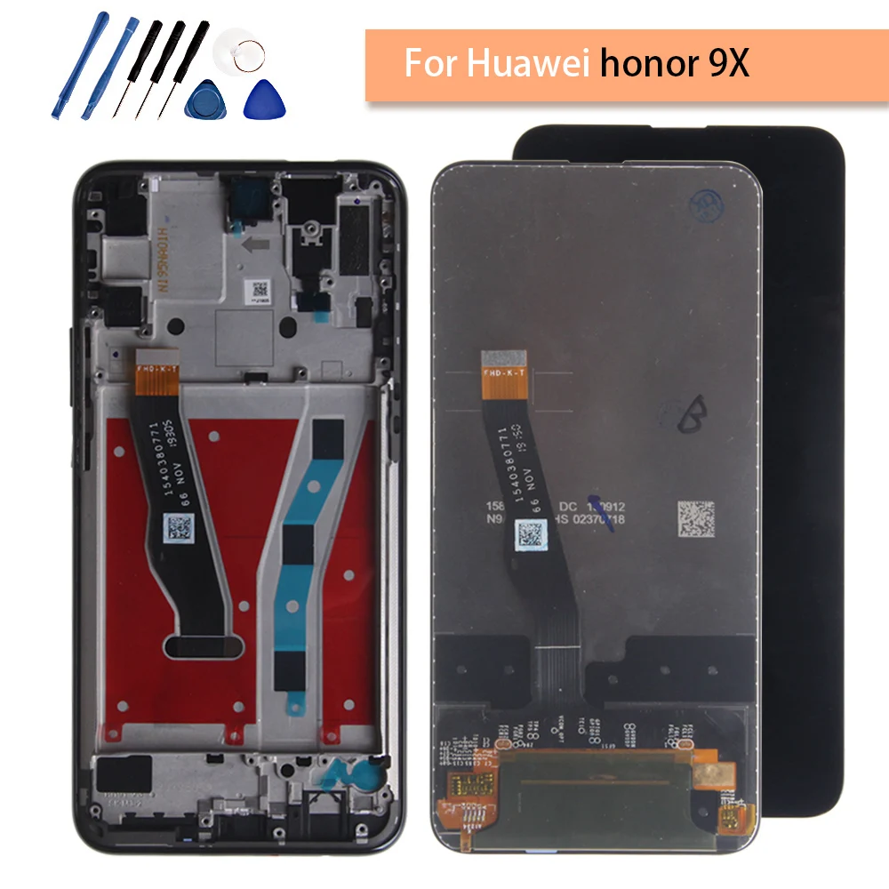 ЖК дисплей для huawei Honor 9X кодирующий преобразователь сенсорного экрана в сборе