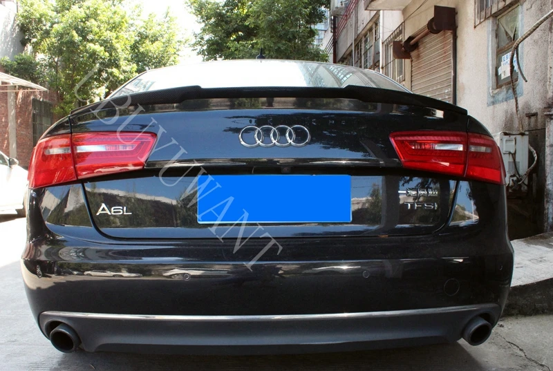Углеродное волокно M4 Стиль внешний автомобиль хвост загрузки крыло украшение задний багажник спойлер для Audi A6 C7 2013