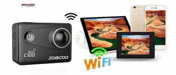

4K Wifi Action Sports Camera SOOCOO C100 Built-in Gyro with GPS Extension(GPS Model not include) ultra HD 20MP screen HDMI