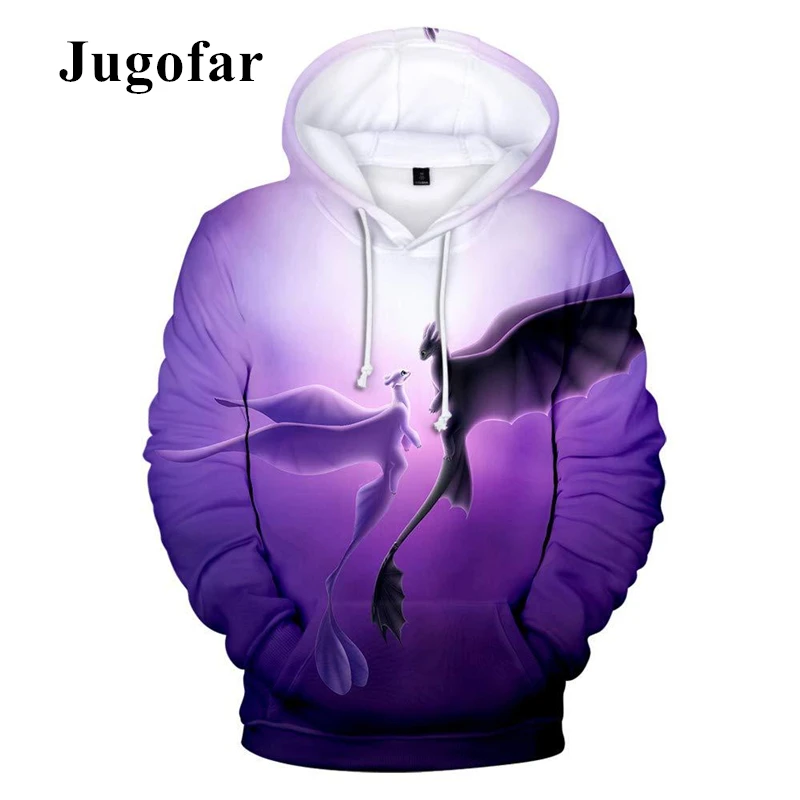 Jugofar, мужские женские Толстовки, Толстовки, 3D принт, дракон, Беззубик, косплей, свободная толстовка, Хэллоуин, уличная одежда, хип-хоп пуловеры