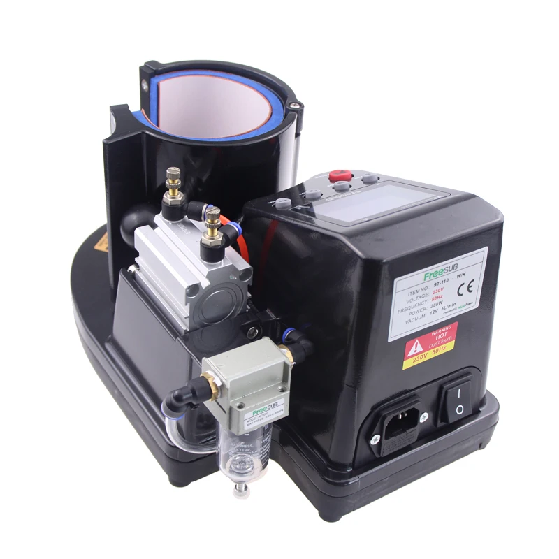 St-110 280W DGS низкая цена мини пневматическая машина для выпечки кружек тепловая 110