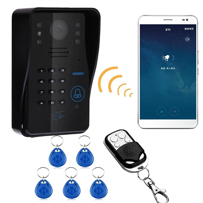 

Wireless WiFi Video IR Camera Doorbell Door Phone Visual Intercom Night Vision