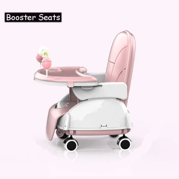 Folding Baby Highchair Kids Chair Dinning High Chair for Children Feeding Baby Table and Chair for Babies Toddler Booster Seat 1