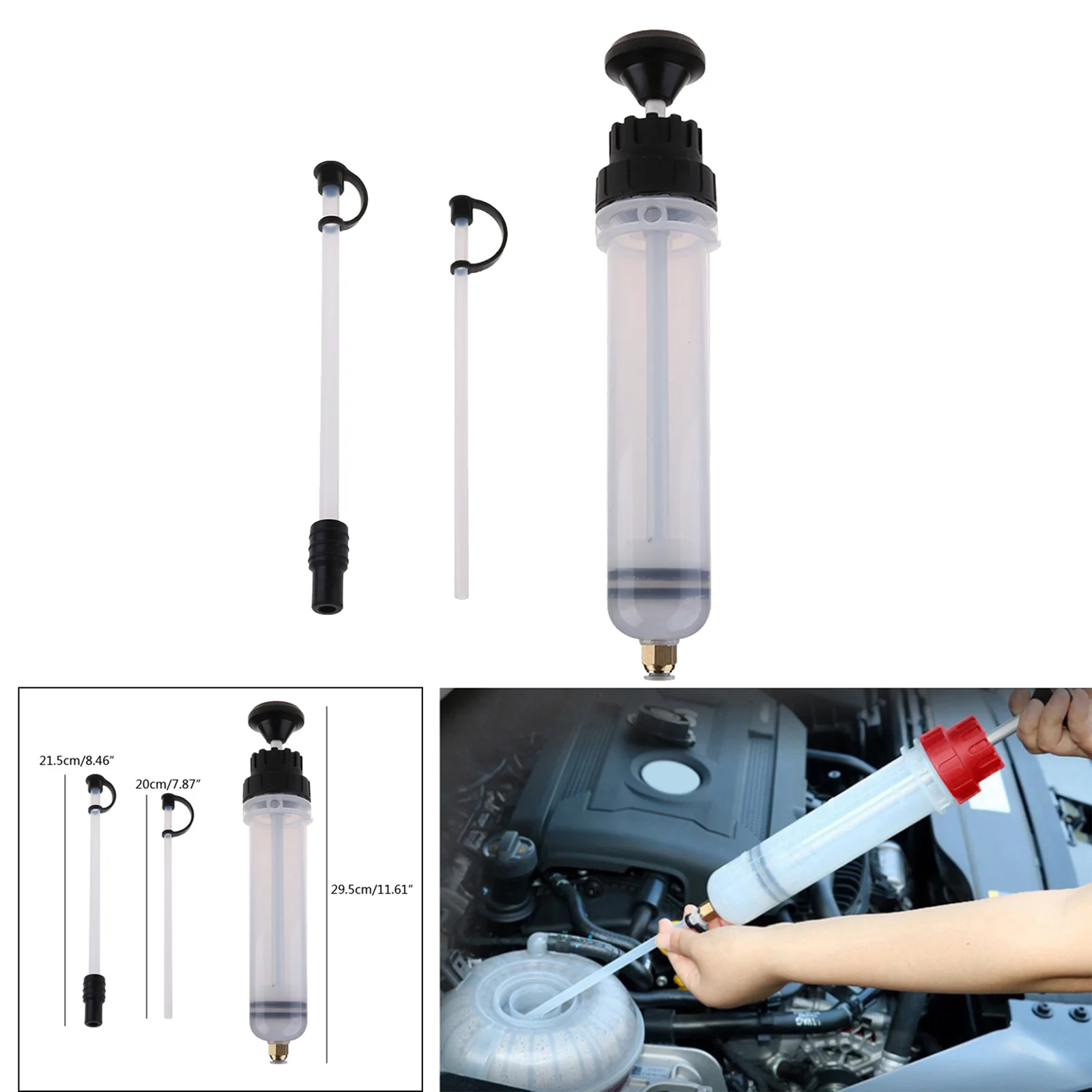 200cc Oil Fluid Extractor Filling Syringe Hand Pump, for brake fluid, engine oil, gear oil, transmission oil,etc 200cc Oil Fluid Extractor Filling Syringe Hand Pump, for brake fluid, engine oil, gear oil, transmission oil,etc