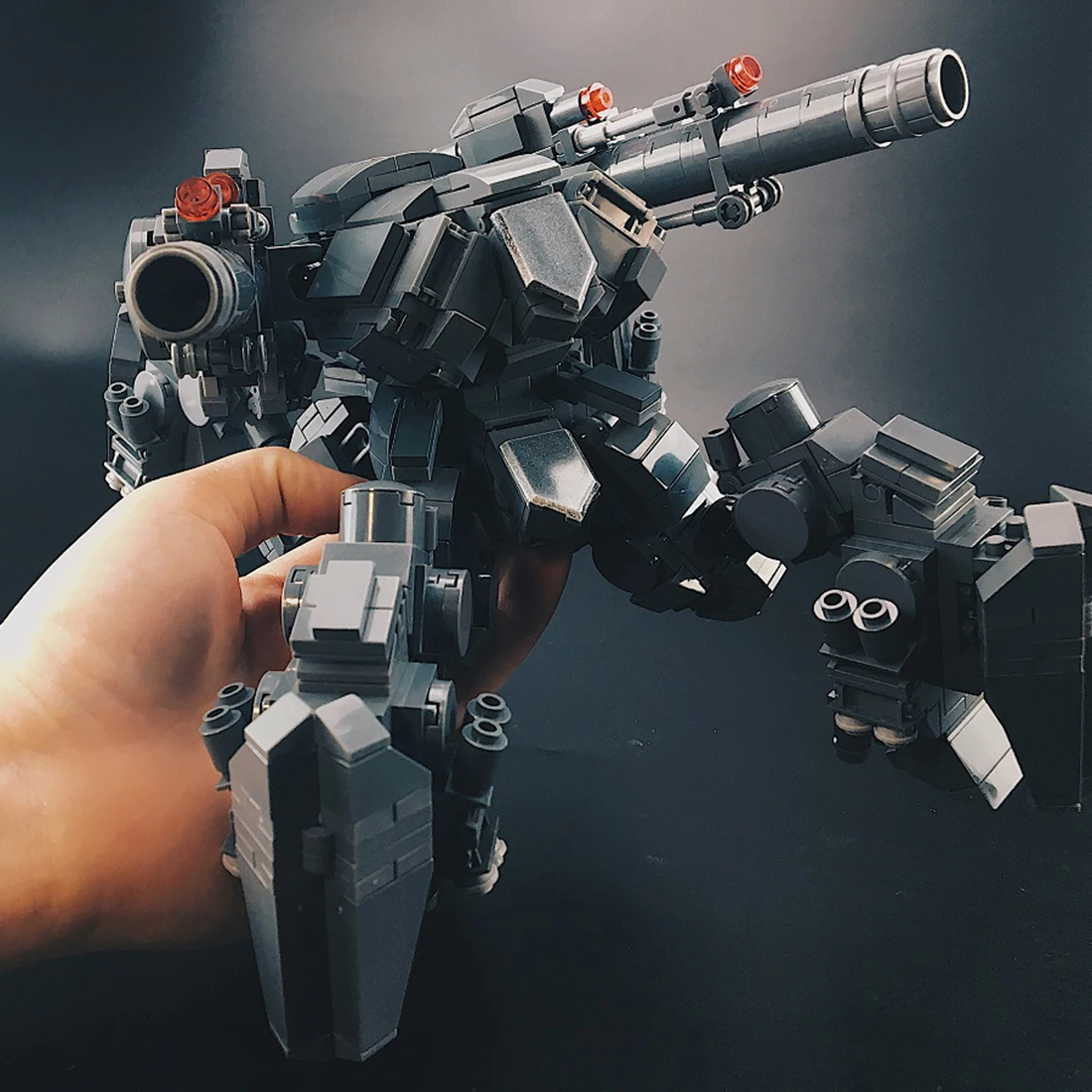 Маленькие строительные блоки MODIKER MOC Mecha развивающая игрушка краб волк набор