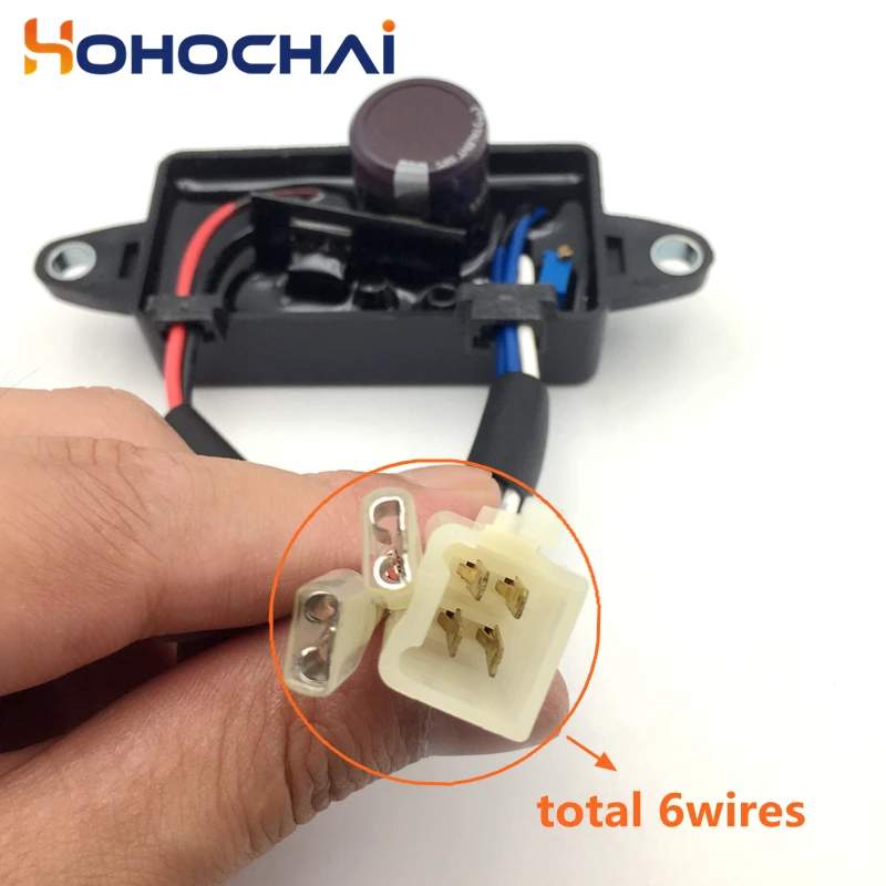 2kw 2.5kw 3kw 발전기 AVR 250v/220uf 단상 6선 최고 품질 GX160 168F 가스 발전기용