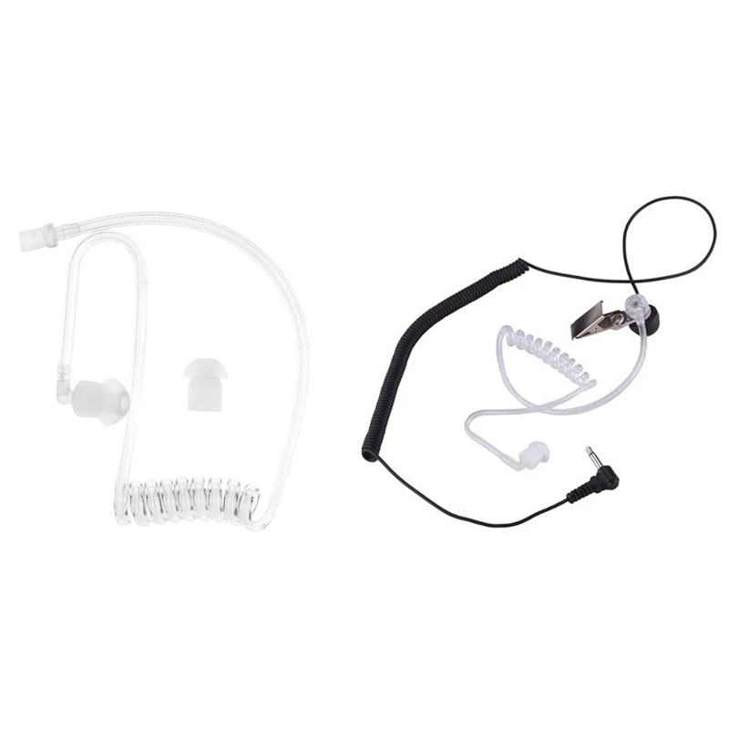 3.5Mm Listen Only Acoustic Tube Earpiece With Earphone Accessories Transparent Coil Air Earplug | Электроника