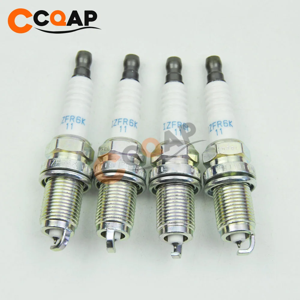 4 шт./лот IZFR6K 11 6994 9807B 5617W Лазерная иридиевая Свеча зажигания для Honda Accord CRV Acura RL RSX TL