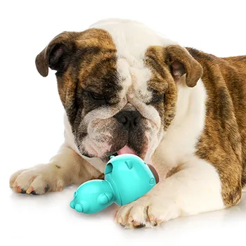 

Pig Shape Toys Dog Candy Cookies Snacks Rubber Cute Pet Puppy Licking Grinding Chew Interative Toys for Home Dogs Accessories