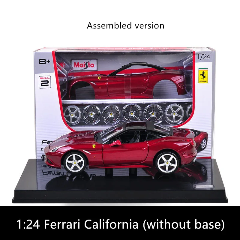 Maisto 1:24 Ferrari-F12 8 стилей Ferrari Сборная модель автомобиля из сплава в сборе DIY игрушечный инструмент мальчик подарочная коллекция игрушек - Цвет: California