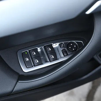 

For BMW X1 F48 2016 2017 2018 Car Interior ABS Chrome Window Lift Switch Frame Cover Trim For BMW X2 F47 2018