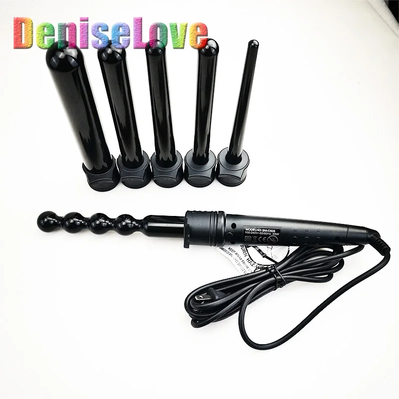 

Hair iron Hair Curler Roller Curling Wand Ceramic Styling Tools 6pc/set professional Hair Curling Iron Waving Curly Styling Tool