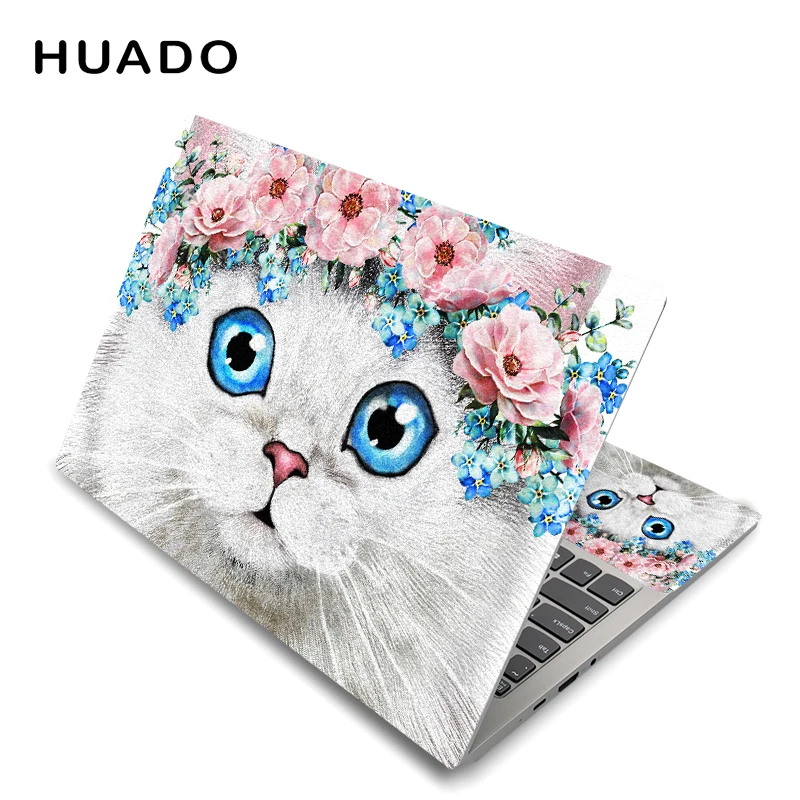 Cute Cat Pattern Sticker for 15inch Laptop Skin Removable 17 13 14 Notebook Sticker PC Decal for Xiaomi pro/Mac air/Toshiba/HP