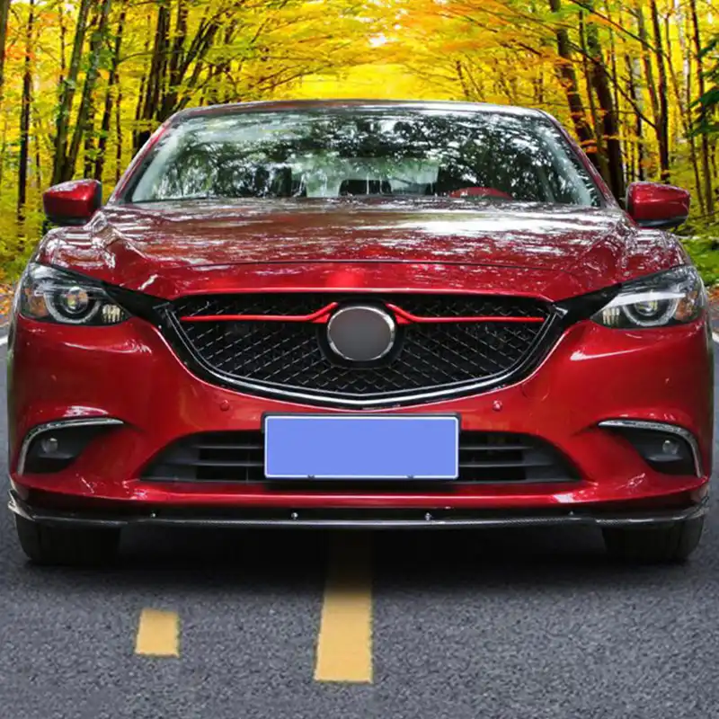 Ceyusotの新着フロントバンパーグリル上部グリルマツダ6アテンザ16 17 18 Mazda6 M6装飾カバーabs黒レーシンググリル Racing Grills Aliexpress