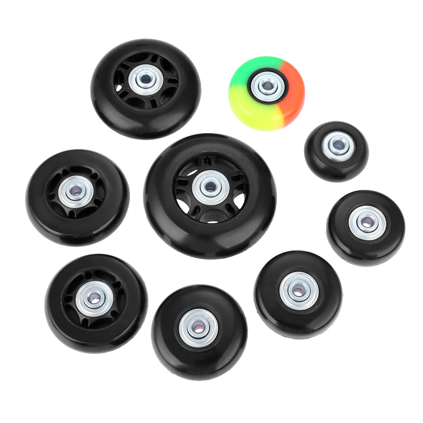 2Pcs Luggage Suitcase Wheel Rubber Sliding Practical Axles Replacement