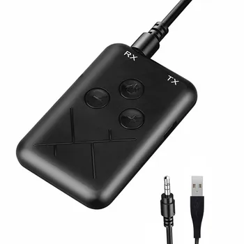 

Hot 2 in 1 Wireless Bluetooth 4.2 Adapter Stereo Audio Transmitter Receiver Music MP3 TX RX Adapter For TV Car Speaker Computer