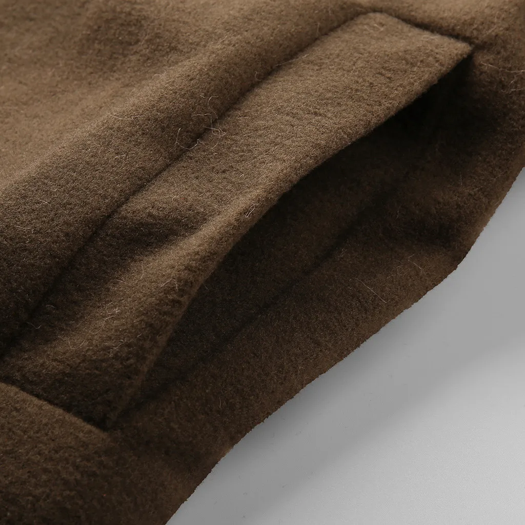 Женское шерстяное пальто размера плюс 5XL модное зимнее однотонное пальто с воротником из искусственного меха и длинным рукавом, зимнее кашемировое шерстяное пальто