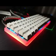 Матовый Акриловый чехол в виде ракушки печатной платы пластина для GH60 DZ60 Poker2 60% мини-клавиатура AXYF