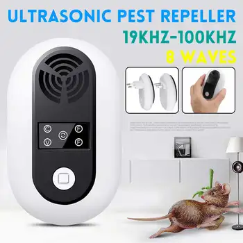 

Electronic Pest Control Ultrasonic Pest Repeller Home Anti Mosquito Repellent Killer Rodent Bug Reject Mole Mice EU US Plug