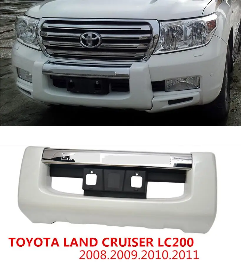 Для автомобиля передний бампер для TOYOTA LAND CRUISER LC200 2008 2009 2010 2011 пластина высокое