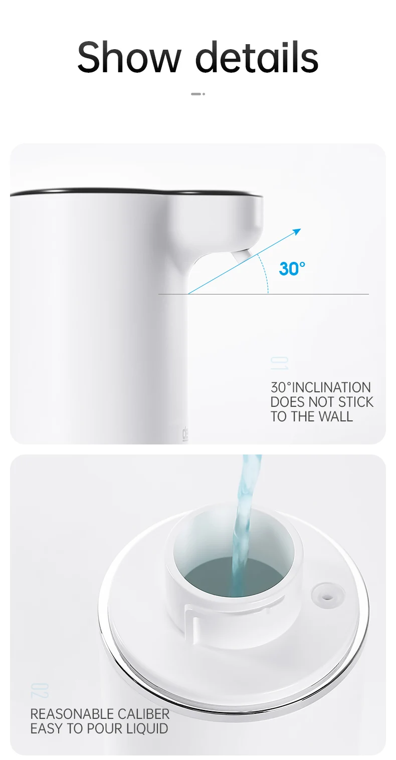 Dispensadores de sabão de espuma automática banheiro