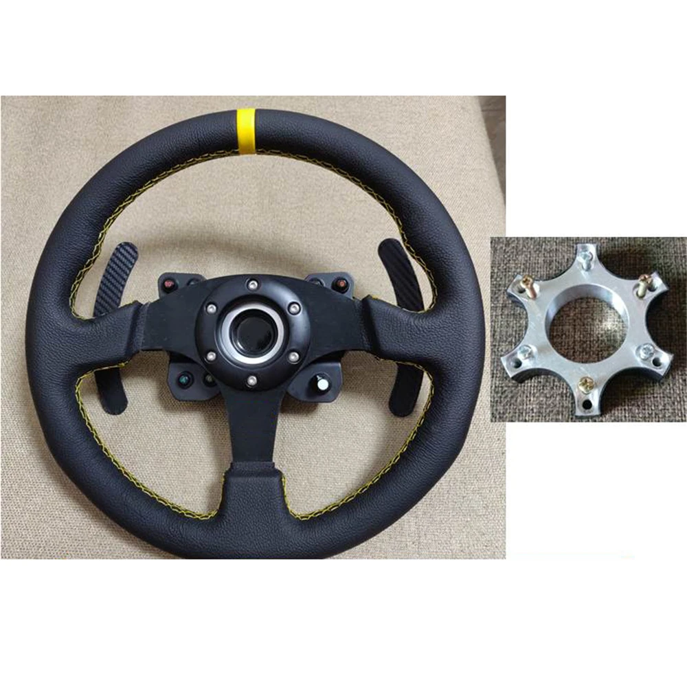 

1pc 70mm Wheel Spacers Adapter Plate Ring for Thrustmaster T300RS Steering Wheels Adapter Plate