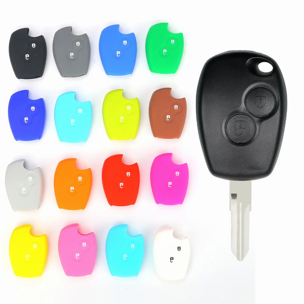 Car Remote Key Protector Silicone Car Key Case Cover Fob For Renault