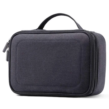 

WSFS Hot Black 3 Layers Waterproof Makeup Bag Cosmetic Bags Travel Organizer Mini Train Case with Adjustable Dividers for Cosmet