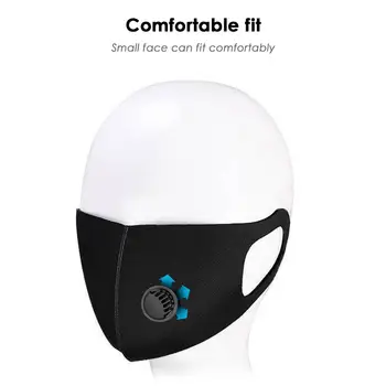 

Reusable Washable Dustproof Protective Masks Anti Haze Protective Mouth Face Mask with Breather Valves