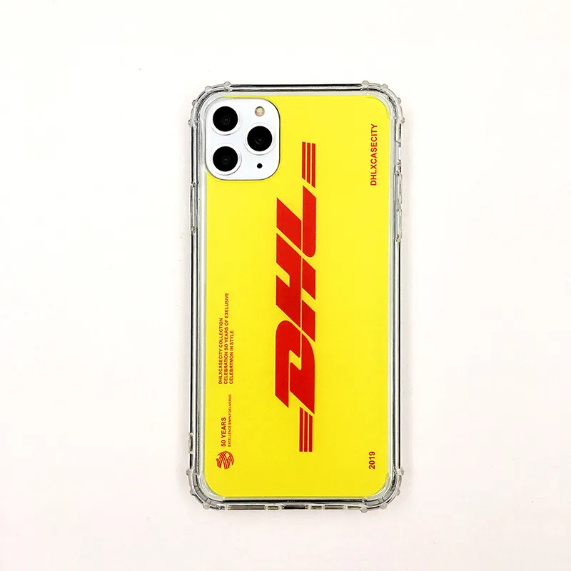 Роскошный дизайнерский уличный трендовый мягкий термополиуретановый чехол для iphone XS MAX 11 Pro MAX XR X 7 8 6 6S plus, модный DHL чехол - Цвет: yellow
