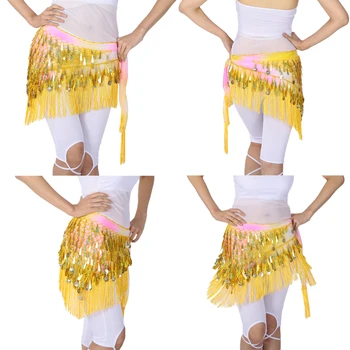 

Womens's Hip Scarfs for Belly Dancing Waist Wrap Costume Belt with Sequines ,Also Fit for Yoga Classes
