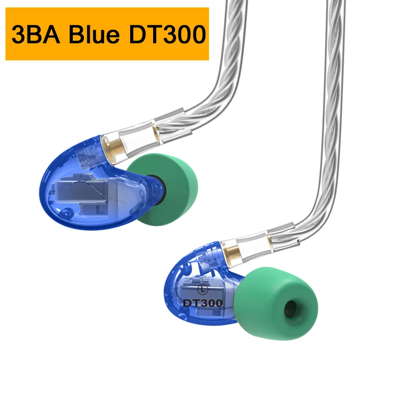 NICEHCK DT600 6BA/DT500 5BA/DT300 Pro 3BA привод Внутриканальные наушники 6/5/3 сбалансированные
