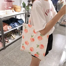 Женская Холщовая Сумка, модная сумка с принтом ананаса, Большая вместительная сумка, женская сумка на плечо, сумка для женщин, портативные сумки