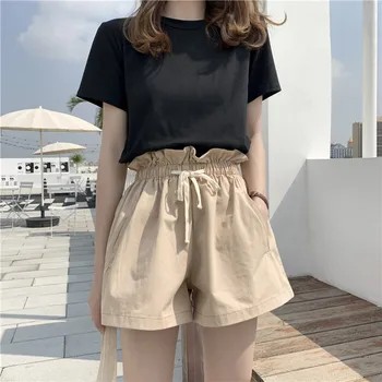

New 2020 Summer Plus size Short women Hot High Waist Casual Wide Leg Female Shorts