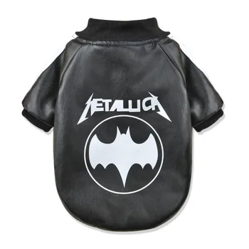 

pet dog clothes Batman winter two feet fashion handsome leather Jacket Cute Clothes For Small Dog Chihuahua XS-XL