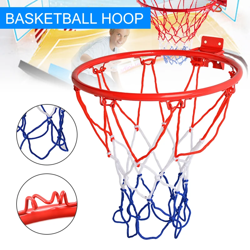32cm Basketball Hoop Net Ring Wall Mounted Outdoor&Indoor Hanging Basket 