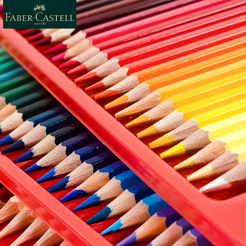 Faber Castell Matite Colorate Oleose 36/48/72/100 Colori Matita Colorata Matite Per Pittura In Legno Forniture Artistiche Per Disegni Professionali