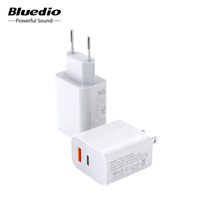 Bluedio быстрое зарядное устройство 3 0 USB PD 18 Вт Type C для сотового телефона Iphone Ipad наушники|Зарядные устройства| |