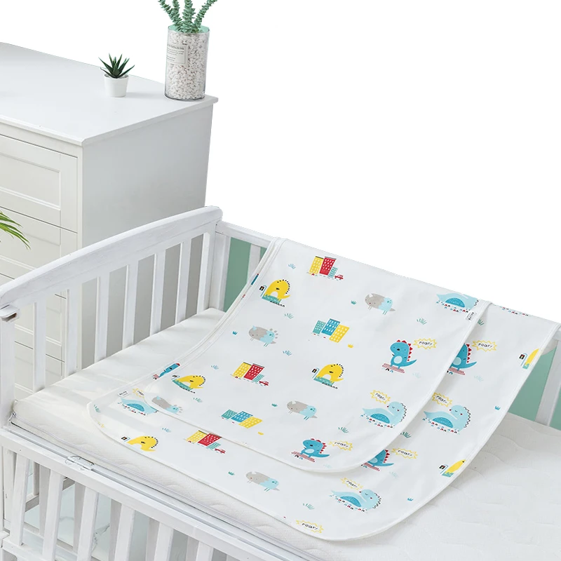 Mattress Diaper-Changing-Mat Happy-Flute Waterproof-Cover Washable Cotton Baby Soft 