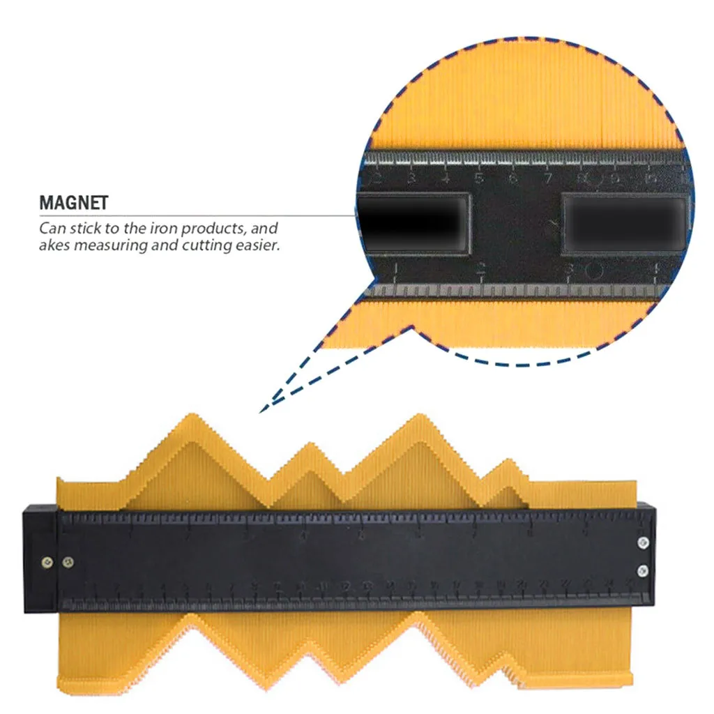 

10 Inch ABS Plastic Approx. 254mm/10" Contour Copy Duplicator Circular Frame Profile Gauge Tool t track