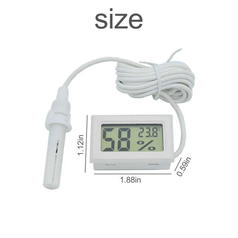 Beekeeping Tools Beekeeping Accessories Mini LCD Digital Display Hygrometer Thermometer Sensor Monitoring Humidity Detector for Beehive