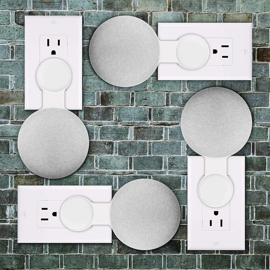 Wall Mount Table Stand for Echo Dot 3rd Gen Alexa Smart Speaker Screwless Cable Management