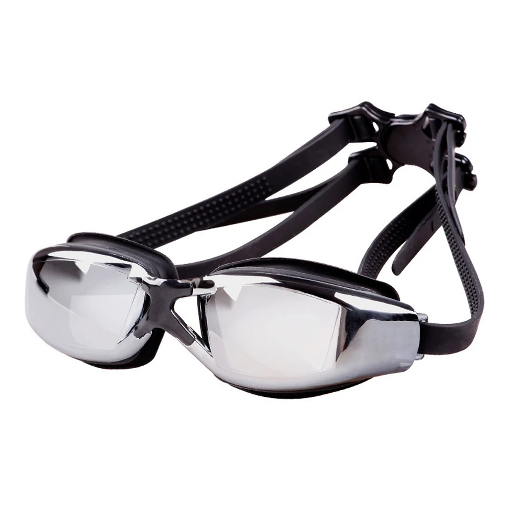 DMAR плавательные очки противотуманные плавательные очки для вождения Профессиональные Водонепроницаемые силиконовые очки для мужчин и женщин - Цвет: electroplated black