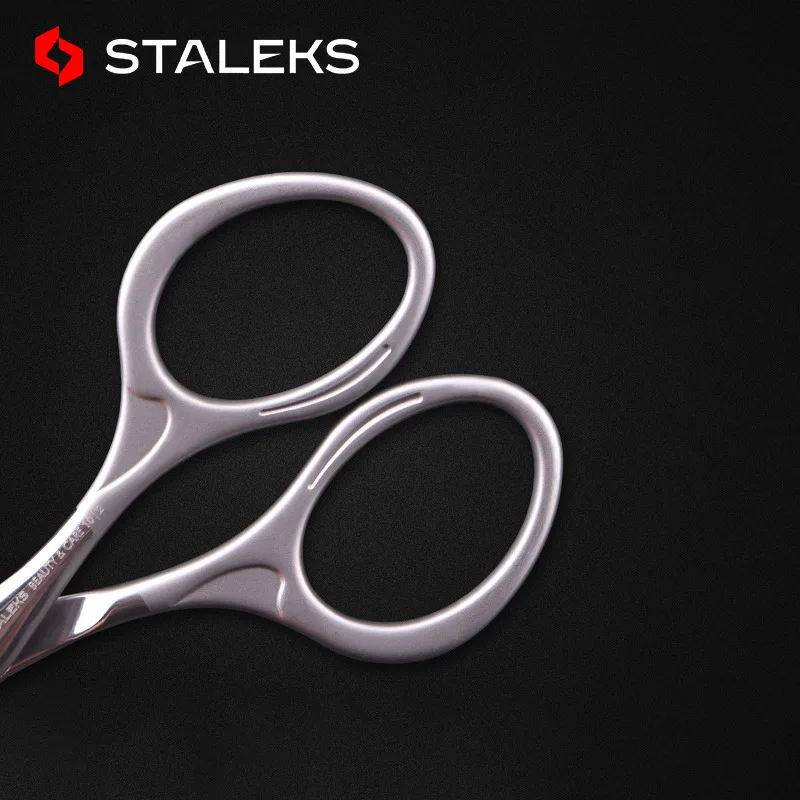 1pc STALEKS Stainless Steel SBC-10-2 Household Small Eyebrow Scissors Tip Hair Removal Nose Hair Scissors Makeup Tools 4