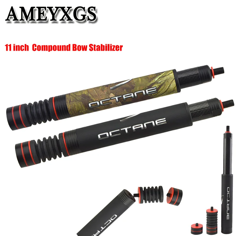 

Archery Compound Bow Stabilizer Damper 11Inch Adjustable Detachable Shock Rod Outdoor Hunting Shooting Bow And Arrow Accessories