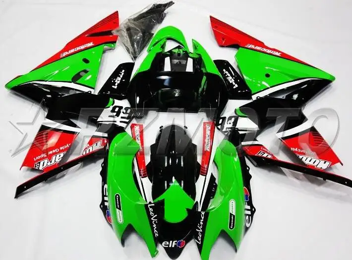 

4Gifts New ABS Motorcycle Full fairing kits fit for Kawasaki Ninja ZX-10R 2004 2005 10R 04 05 fairing set black red green