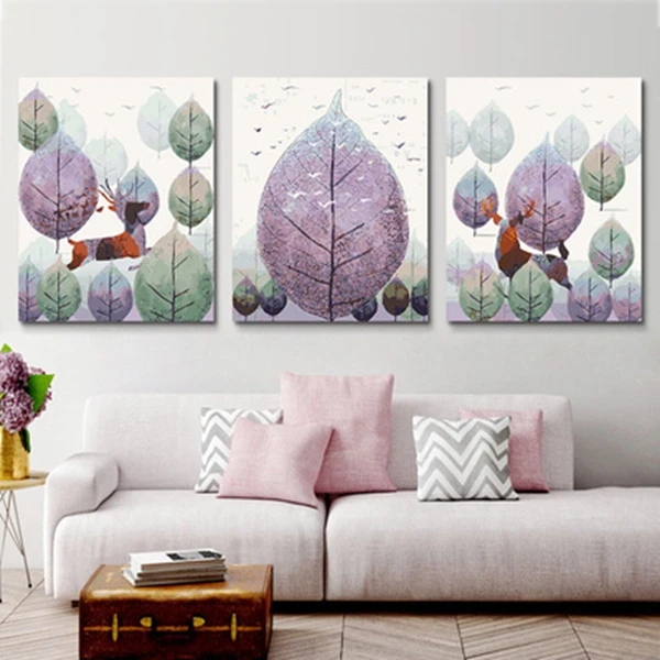 

DIY 40x50cm/3Pcs Painting By Numbers Beautiful scenery Decoration Gift DIY Art Paint By Numbers Acrylic Painting Hand Painted